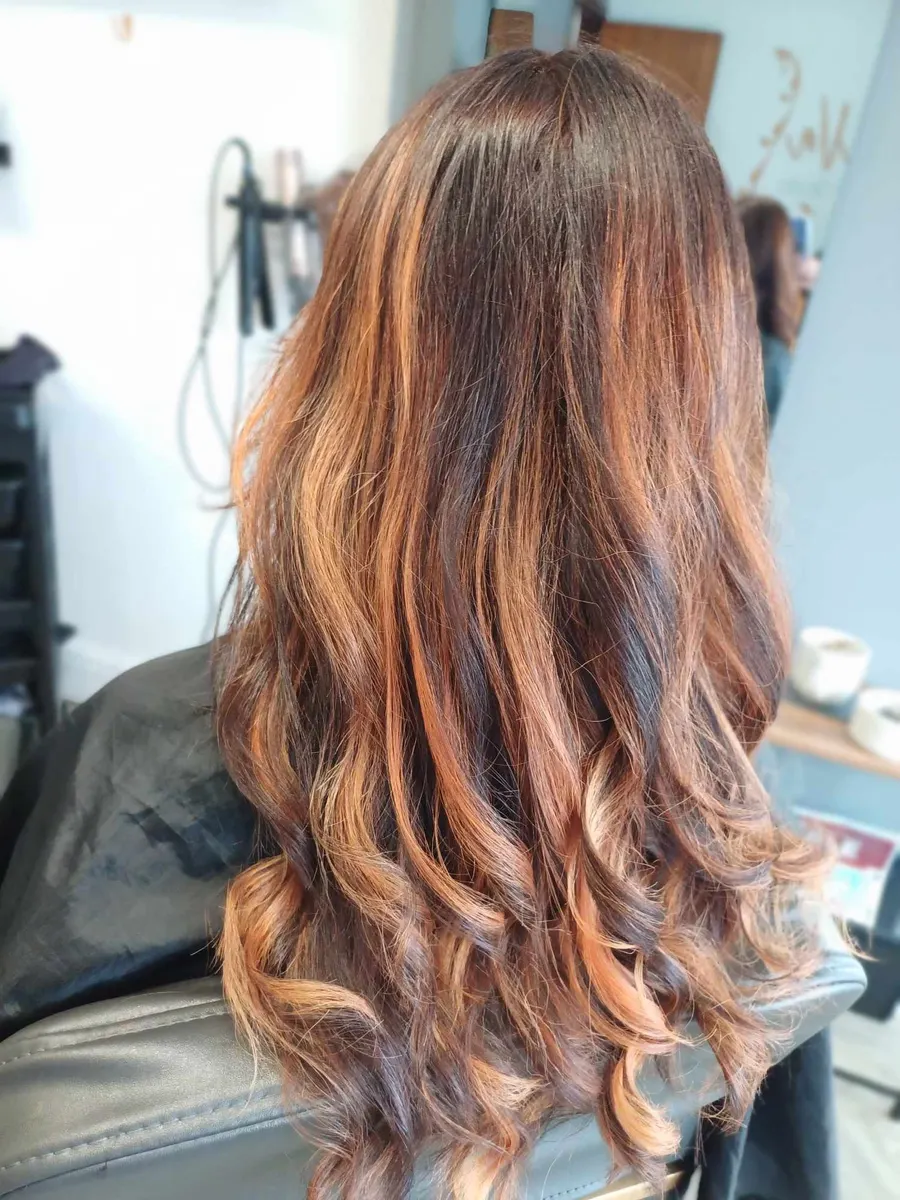 Baby highlights on dark hair – SaVa Hair Studio Attleborough